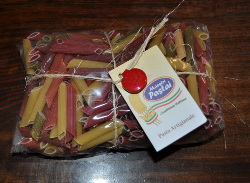pennette rigate tricolori