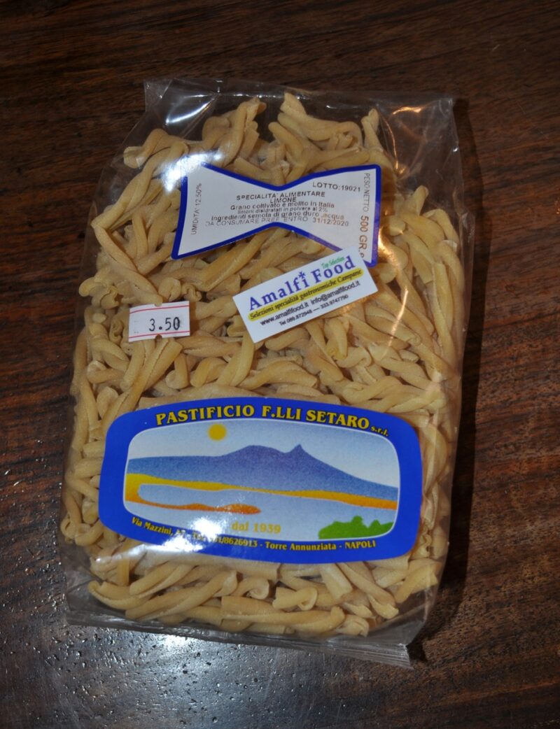 gemelli o fusilli al limone