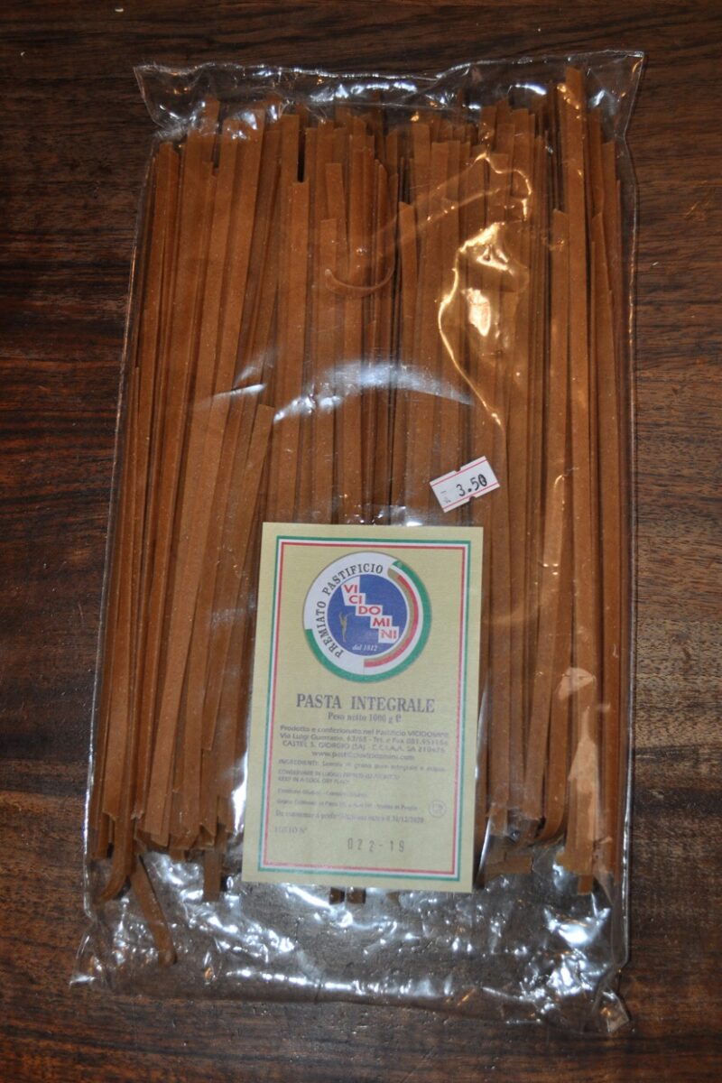 Pasta integrale corrente o birboni 1 kg. vicidomini
